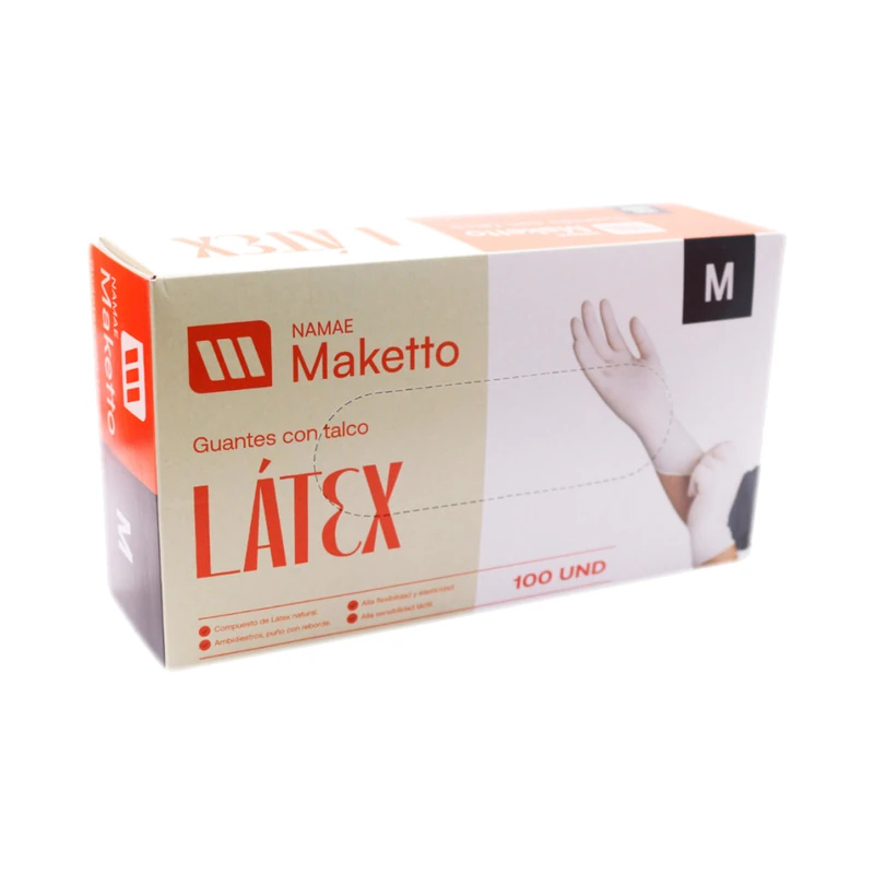 Guantes de Latex Blancos Descatables