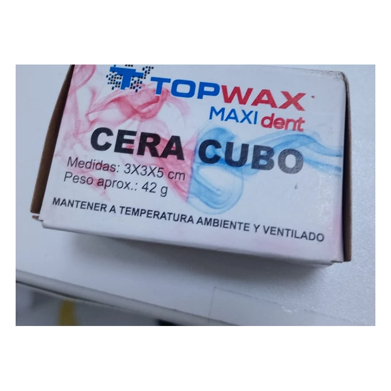 Cera en cubo TOP WAX · Modelo Para tallado