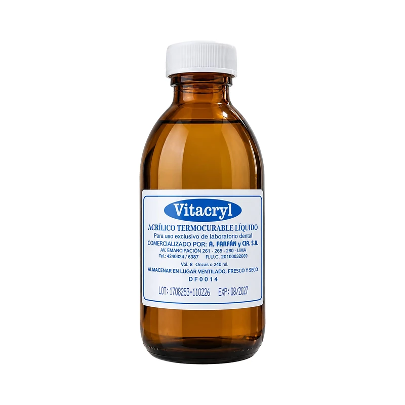 Acrílico líquido lento Vitacryl
