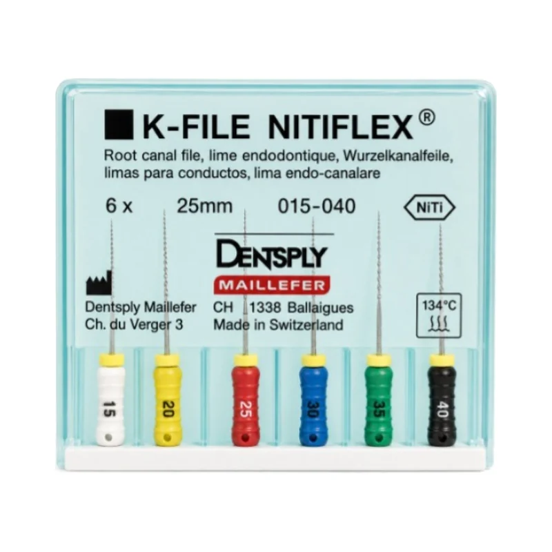 Lima K-file Nitiflex #015-040 de 25 MM