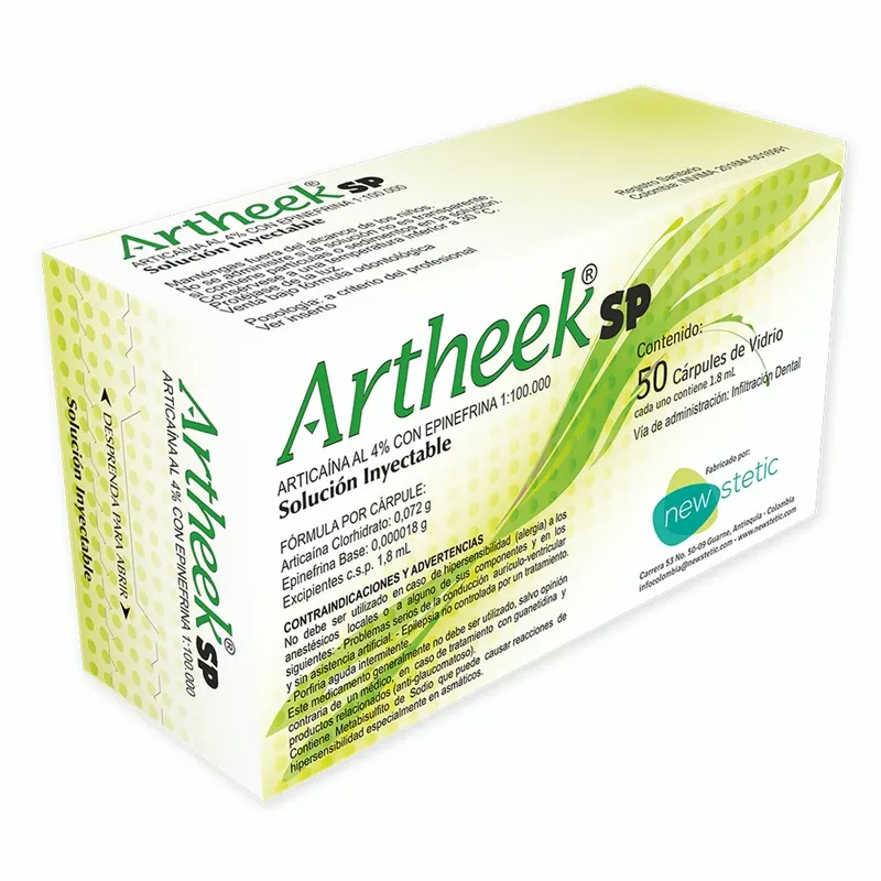 Anestesia Articaína 4 % 1:100.000 New Stetic