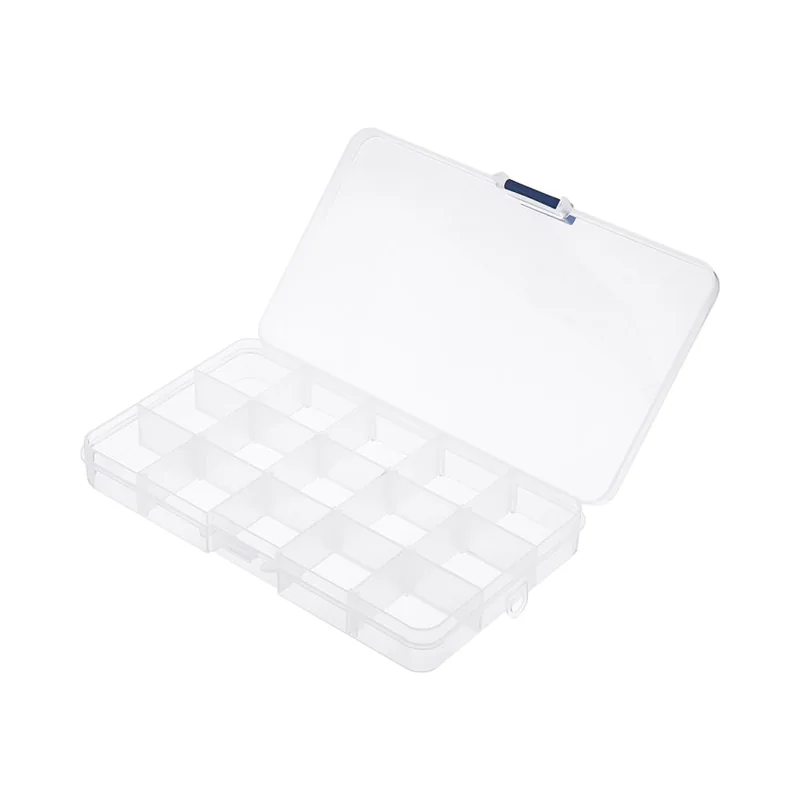 Caja multiuso de acrílico con divisiones