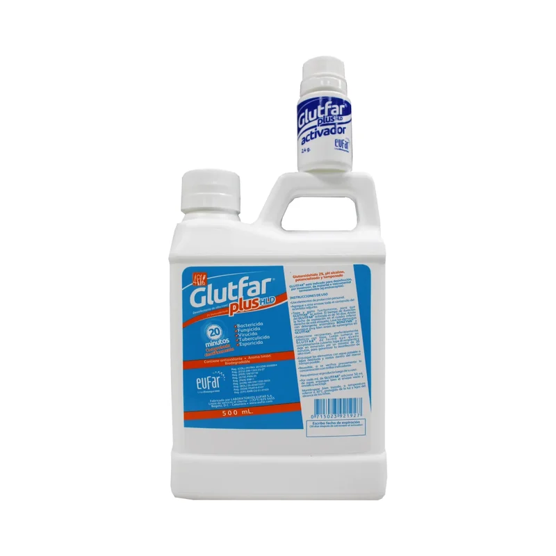 Glutfar Plus -glutaraldehido AL 2% con Activador X 500 ML