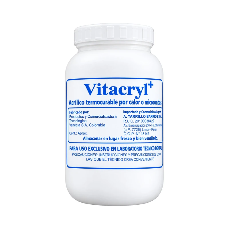 Acrílico polvo lento Vitacryl (frasco)